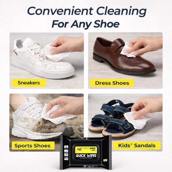 Wellhomes™ Quick Shoe Cleaning Wipes – Instant Sneaker & Shoe Cleaner ( Buy 1 Get 1 Free) - Wellhomes™