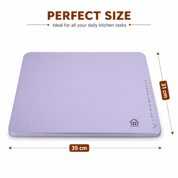 Wellhomes™ Stainless Steel (35×31 )cm Chopping Board - Wellhomes™