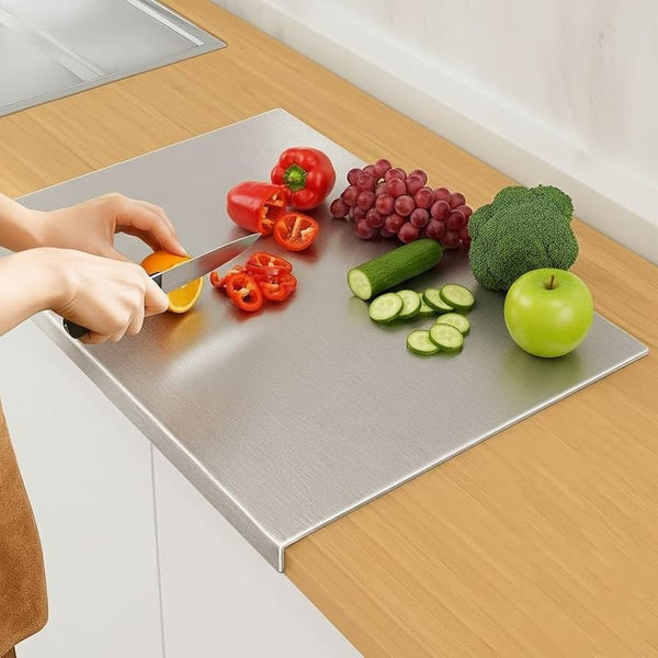Wellhomes™ Stainless Steel (41*31 )cm Chopping Board for chopping Vegetables - Wellhomes™